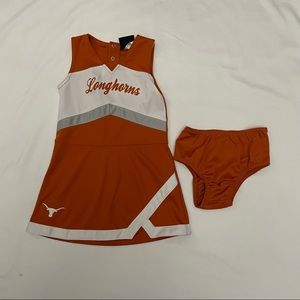 Gen2 Girls Toddler Longhorns Cheerleader Dress Set 4T